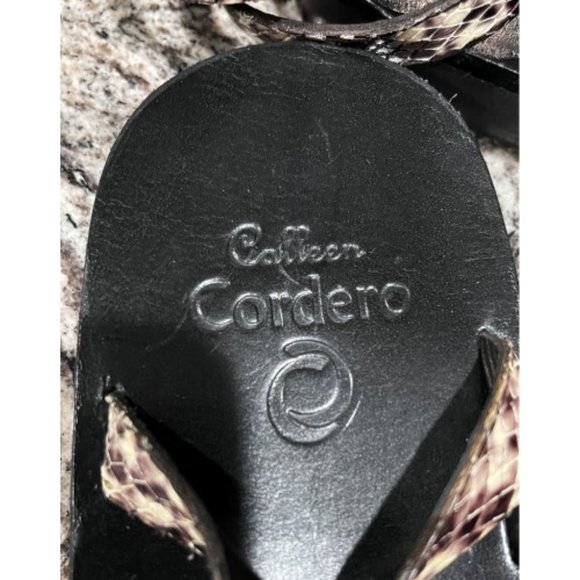 BNWOT CALLEEN CORDERO PYTHON ANKLE WRAP STRAP SANDALS 9 - Picture 8 of 8